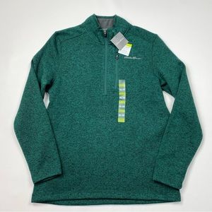 NEW! Men’s Eddie Bauer 1/4 Zip Pullover Fleece Sweatshirt Size Small W/Tags